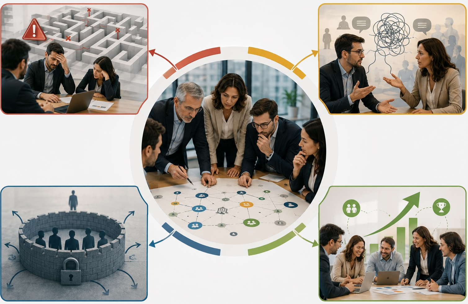 Mappa di conoscenza del sistema organizzativo: limiti, comunicazione, chiusure e punti di forza