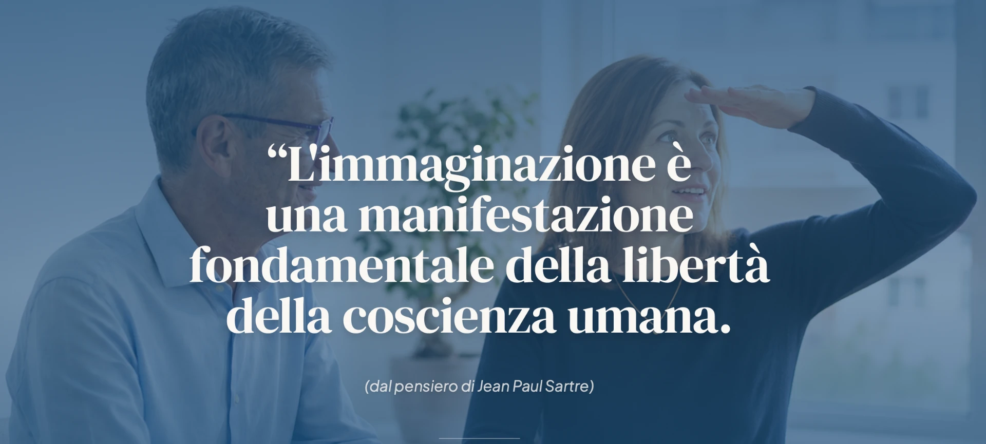 Citazione di Jean Paul Sartre sull'immaginazione e la libertà